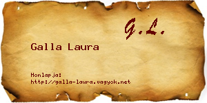 Galla Laura névjegykártya